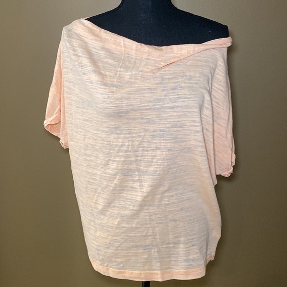 NWT Free People Astrid Tee. Women’s size L in color Apricot - Picture 5 of 5